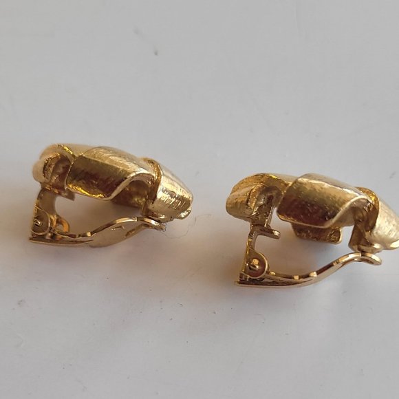 Gold Plated Earrings -1980s - Picture 3 of 3